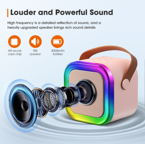 Mini Karaoke Speaker and Mic