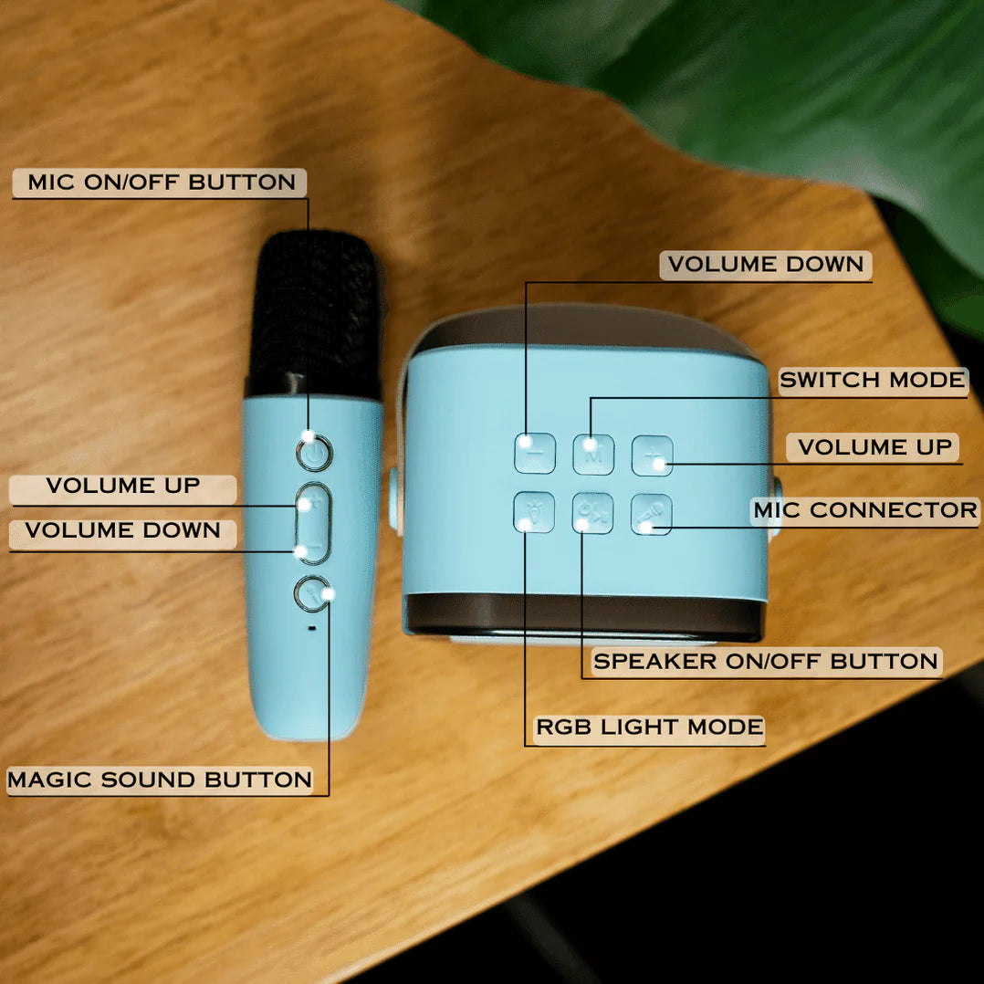 Mini Karaoke Speaker and Mic