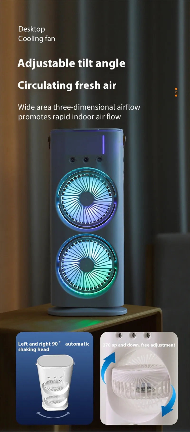 Double End Mist Spray Fan
