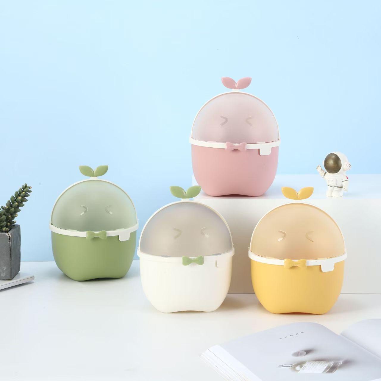 Mini Dustbin - Leafy Bean Design