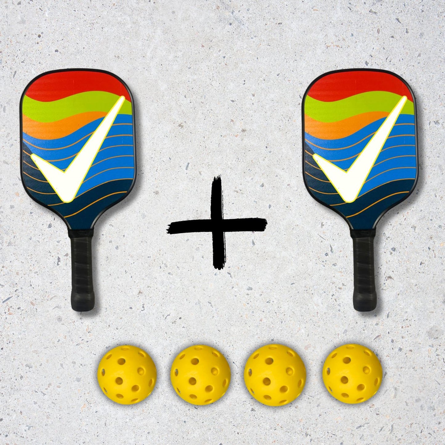 Wooden Pickleball set