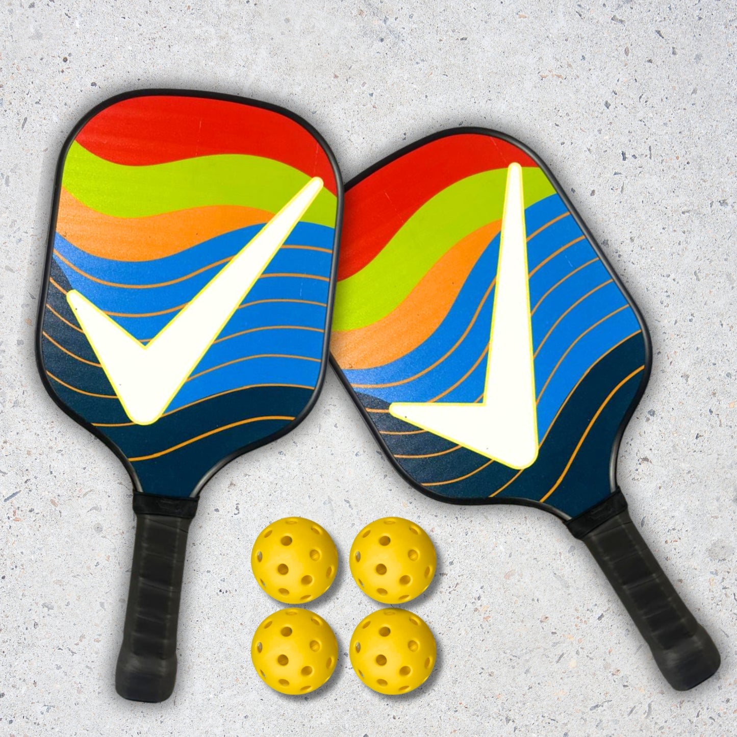 Wooden Pickleball set