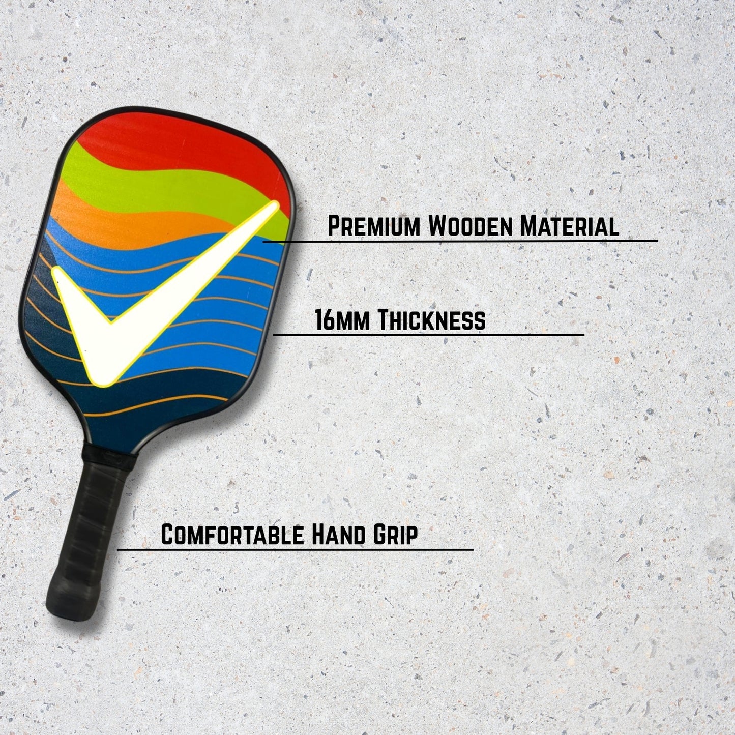 Wooden Pickleball set